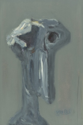 Akmens cilvēks &amp;bull; Stone Man, 2011, Oil on canvas, 120 x 80 cm